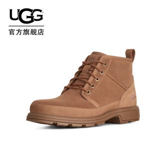UGG秋季新款男士时尚舒适纯色简约圆头短筒时装靴系带靴 1184237主图