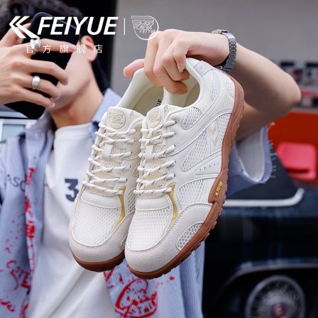 feiyue/飞跃网面小白鞋男2026秋冬新款透气运动休闲鞋超火德训鞋