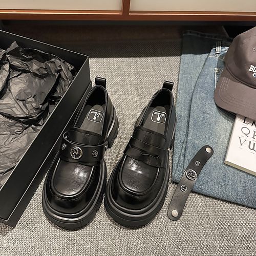 TS单鞋2025春季新款时尚百搭休闲英伦风乐福鞋MTB57558主图