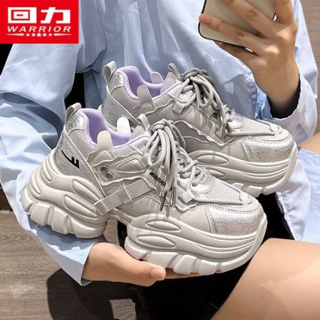 回力女款老爹鞋2025秋季新款厚底休闲百搭轻便增高运动鞋复古潮流