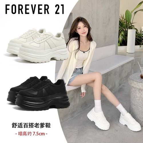 F21厚底增高小白鞋女2026夏季新款韩版百搭舒适透气休闲板鞋流行主图