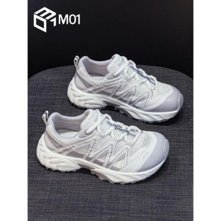 M01透气网面老爹鞋女2026夏季爆款时尚百搭厚底运动鞋休闲小白鞋