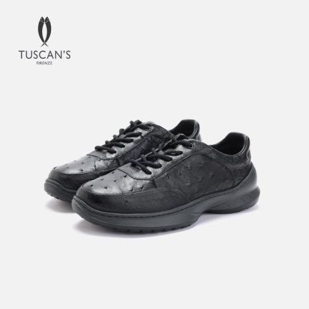 TUSCAN'S 【品质男鞋】轻奢舒适鸵鸟皮休闲鞋百搭透气厚底男鞋双鱼