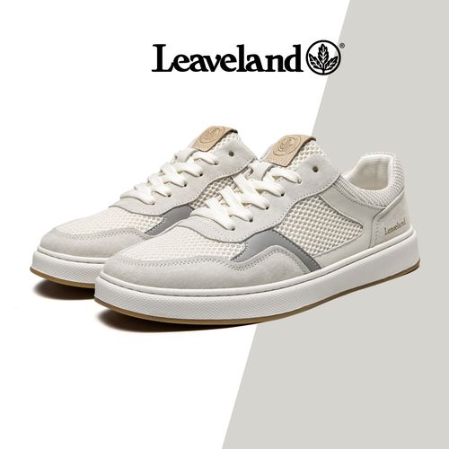 Leaveland/枫叶宽脚友好透气网面板鞋软底防滑日常休闲时尚百搭主图