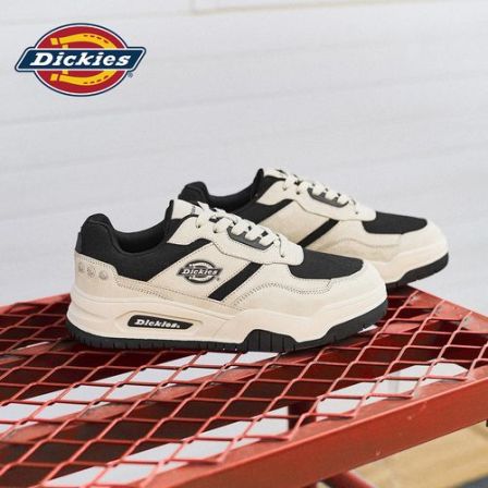 Dickies经典黑白熊猫色板鞋2026夏季新款透气低帮厚底增高休闲鞋