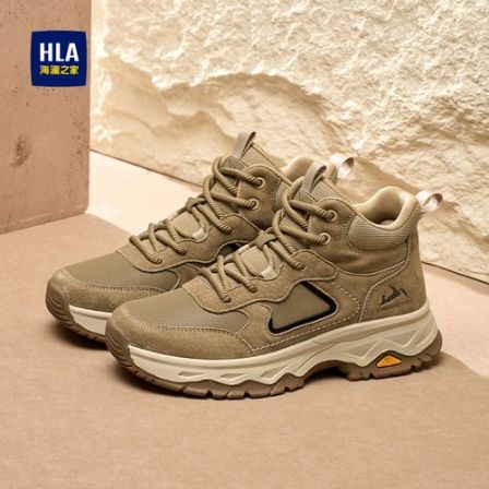 HLA/海澜之家男鞋新款春季复古潮流高帮工装鞋运动户外休闲耐磨