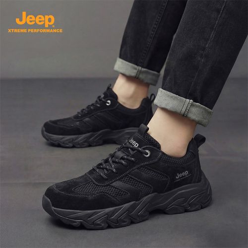 JEEP吉普男鞋夏季新款透气网面鞋户外登山鞋防滑老爹鞋上班通勤鞋主图