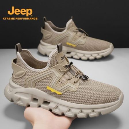 JEEP吉普男鞋2026新款夏季透气休闲运动鞋跑步软底轻便薄款网面潮