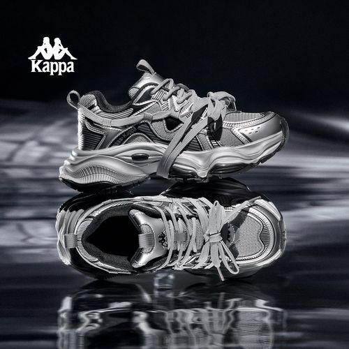 Kappa/卡帕老爹鞋背靠背透气增高运动鞋时尚百搭休闲鞋37CJ主图