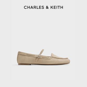 CHARLES & KEITH复古平底玛丽珍鞋乐福鞋单鞋CK1-70920217