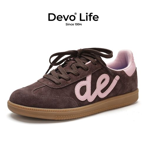 Devo/的沃经典薄底德训鞋男女夏季简约百搭平底休闲运动鞋25042主图
