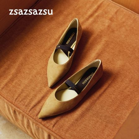 【百利甜】莎莎苏2026秋季新尖头舒适法式软底玛丽珍单鞋Z76523A-04