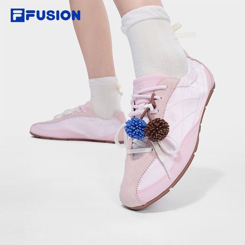 FILA FUSION斐乐潮牌夏季薄底粉彩风芭蕾鞋2026新款低帮休闲鞋女主图