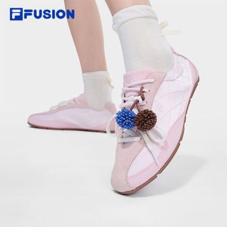 FILA FUSION斐乐潮牌夏季薄底粉彩风芭蕾鞋2026新款低帮休闲鞋女