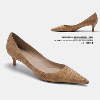 Cihi'LUXE HEELS' 全包定制 线条延伸感全包浅口4.5CM单鞋