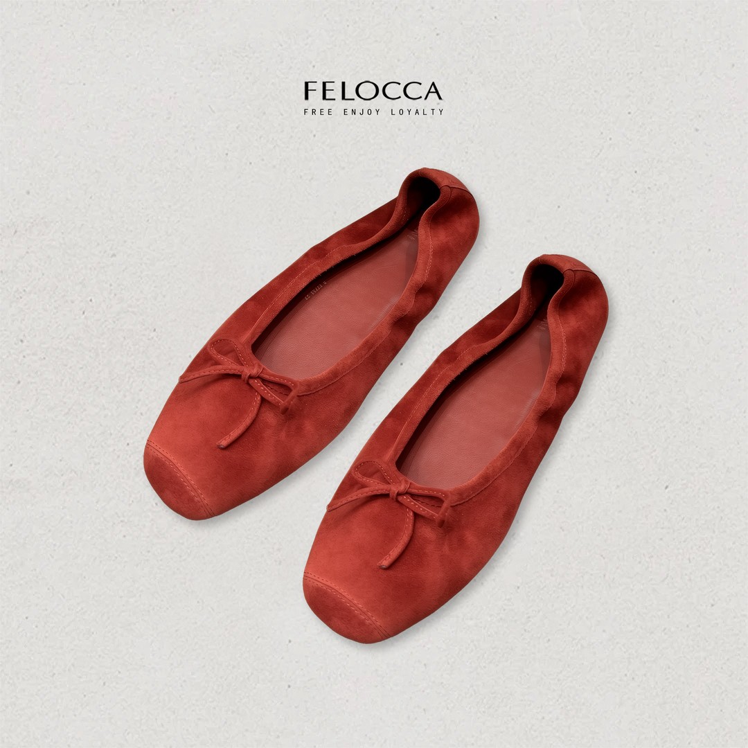 【FELOCCA】法式蝴蝶结芭蕾舞鞋圆头浅口平底百搭单鞋NYN-7076主图