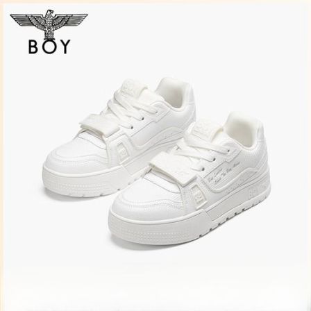 BOY LONDON男女时尚粉白休闲板鞋26新款通勤耐磨百搭学长鞋N79028