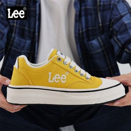 Lee帆布鞋2026夏季新款百搭男鞋时尚增高板鞋男士透气休闲帆布鞋
