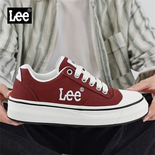 Lee男鞋2026夏季新款百搭板鞋时尚增高板鞋男透气休闲复古帆布鞋主图