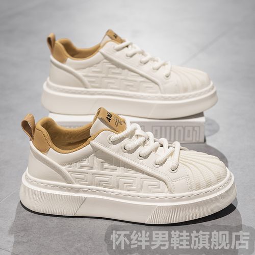贝壳头男鞋2025新款秋季潮牌百搭低帮板鞋青少年运动休闲小白潮鞋主图
