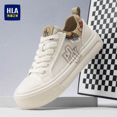 HLA/海澜之家男鞋新款夏季潮流拼接透气运动板鞋时尚耐磨休闲鞋男