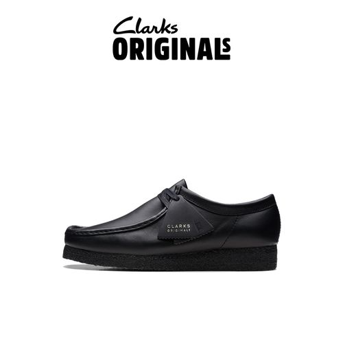 Clarks其乐Originals WALLABEE黑武士复古袋鼠鞋舒适百搭休闲鞋男主图