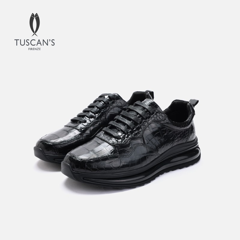 TUSCAN'S高端定制鳄鱼皮男士商务百搭时尚舒适休闲鞋主图