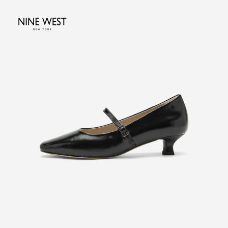 Nine West/玖熙新款2026方头一字带玛丽珍鞋女猫跟通勤复古风单鞋