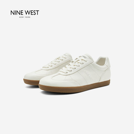 Nine West/玖熙真皮德训鞋女2026新款厚底小白鞋通勤百搭休闲鞋