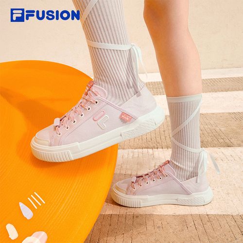 FILA FUSION斐乐潮牌一脚蹬帆布鞋2026夏季新款半拖鞋女鞋休闲鞋主图