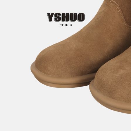 YSHUO【深冬暖炉】冬日加绒加厚保暖鞋中筒时尚百搭女单鞋XZ888-1