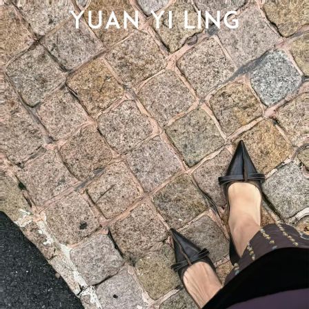 【经典拉达】手工擦皮做旧尖头蝴蝶结高跟鞋0306（做旧工艺介意慎拍）