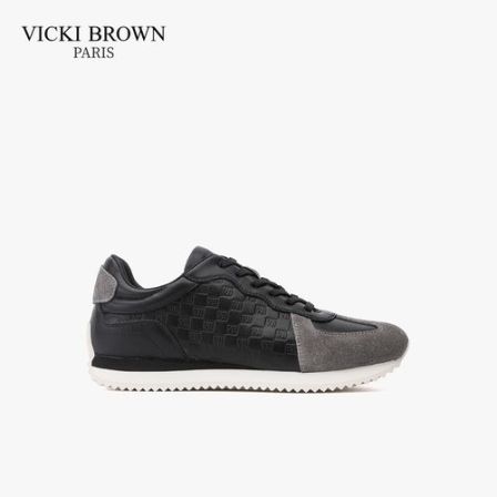 法国VICKI BROWN新款男鞋时尚高端阿甘鞋轻便百搭透气休闲男鞋子