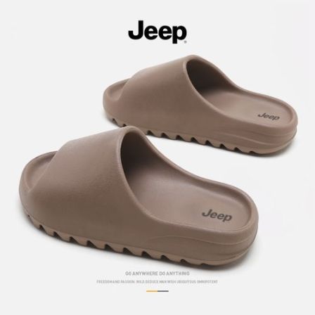 JEEP/吉普厚底拖鞋男夏季外穿防滑凉拖鞋男士休闲软底椰子拖鞋男