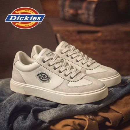Dickies夏季新款低帮百搭防滑厚底板鞋时尚休闲复古潮流透气男鞋