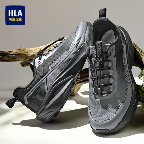 HLA/海澜之家男鞋新款夏季免系带户外工装鞋休闲运动鞋缓震增高鞋主图