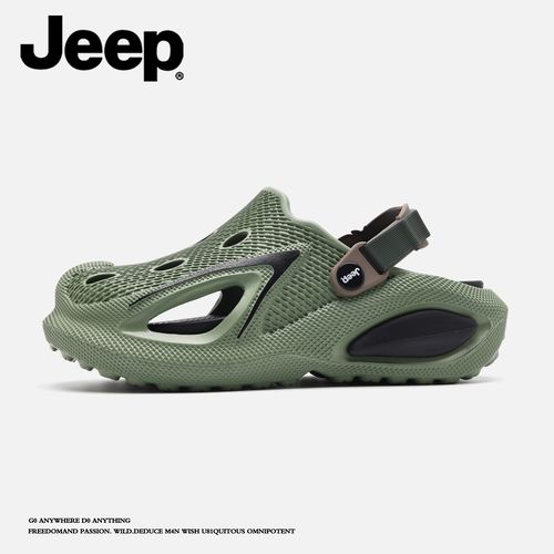 JEEP/吉普洞洞凉鞋夏季男款运动沙滩拖鞋户外休闲外穿洞洞凉拖鞋主图