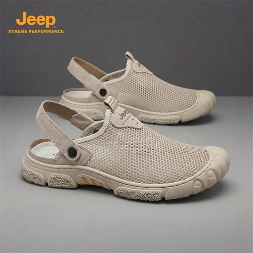 JEEP/吉普男鞋夏季新款透气镂空网面洞洞鞋开车运动休闲沙滩凉鞋主图