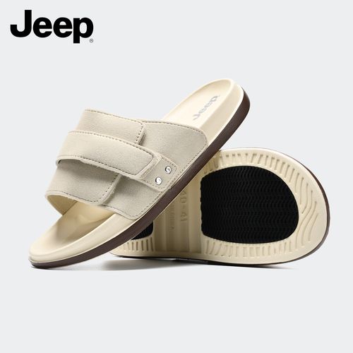 JEEP/吉普拖鞋男新款夏季户外凉鞋潮流网红一字拖男防滑沙滩鞋主图