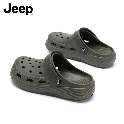 JEEP/吉普包头拖鞋男士外穿2026新款增高防滑休闲运动洞洞凉拖鞋主图