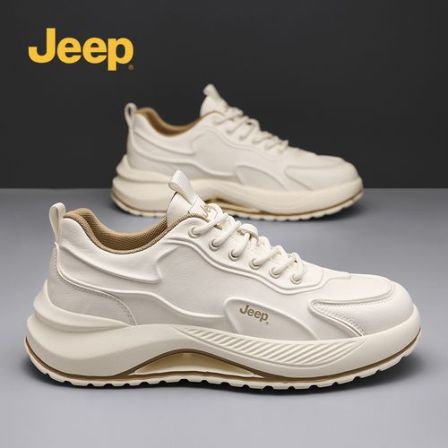 JEEP/吉普新款潮流防滑运动鞋增高休闲时尚舒适老爹鞋百搭男鞋
