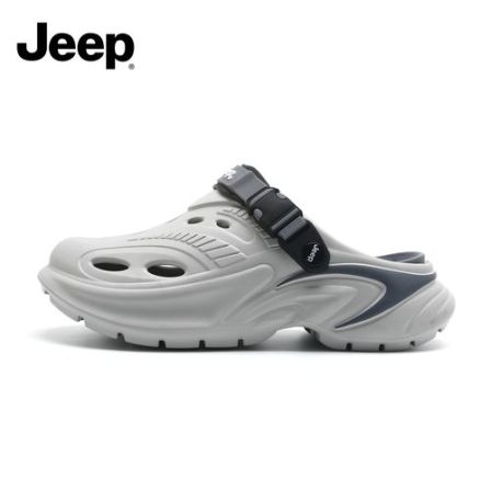 JEEP/吉普洞洞凉鞋男士2026夏季新款沙滩鞋外穿防滑耐磨包头拖鞋