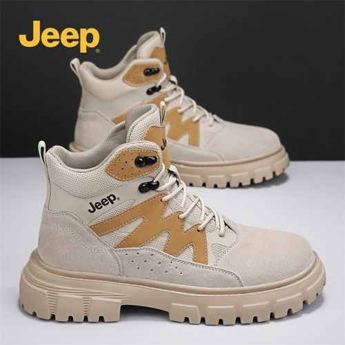 JEEP/吉普马丁靴男鞋2026新款春季英伦风户外休闲厚底中帮工装靴主图