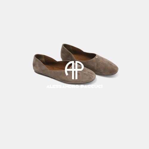 AP▸洛哥63034XD限量/羊反毛圆头平底文艺感简约时尚百搭气质单鞋主图
