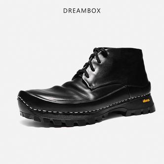 DREAMBOX钧博vibram防滑户外登山休闲鞋重水洗马皮徒步运动高帮鞋主图