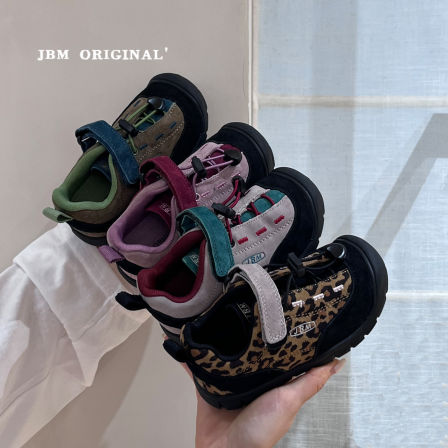 JBM2026秋季新款儿童防撞登山鞋男女童时尚软底户外休闲运动板鞋