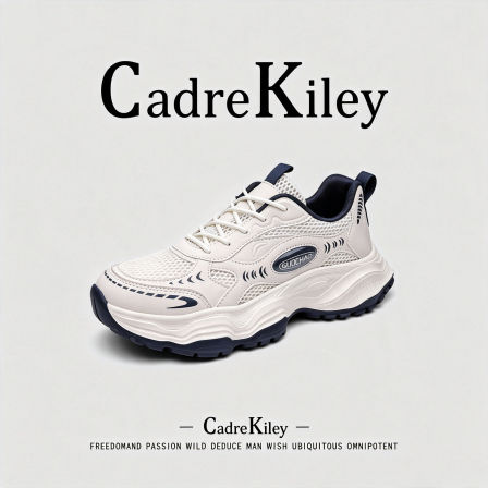 CadreKiley青少年运动鞋男女初中学生秋季网面透气软底减震跑步鞋