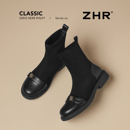 ZHR短靴女款2026新款软底百搭