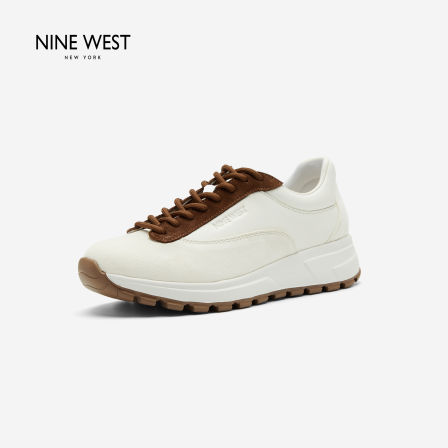 Nine West/玖熙新款秋冬厚底阿甘鞋女内增高小个子百搭休闲运动鞋