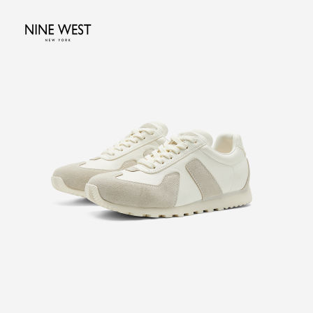 Nine West/玖熙复古风厚底德训鞋女百搭舒适休闲运动鞋时尚阿甘鞋